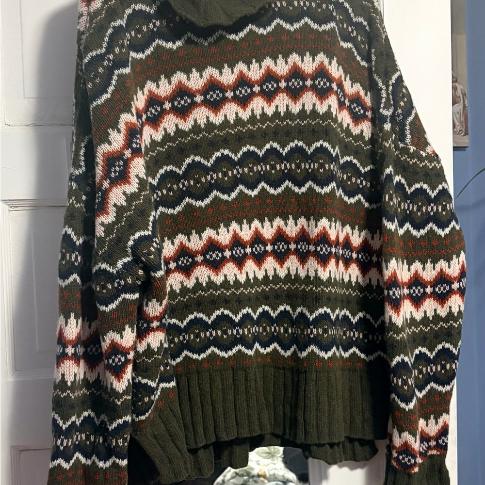 Barbour Multicolor Cowl Neck Sweater